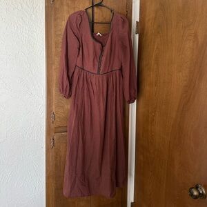 Neuflora Red Long Sleeve Dress